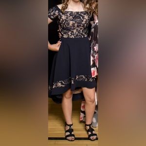 City Studio Formal Navy Blue Dress, Size 1